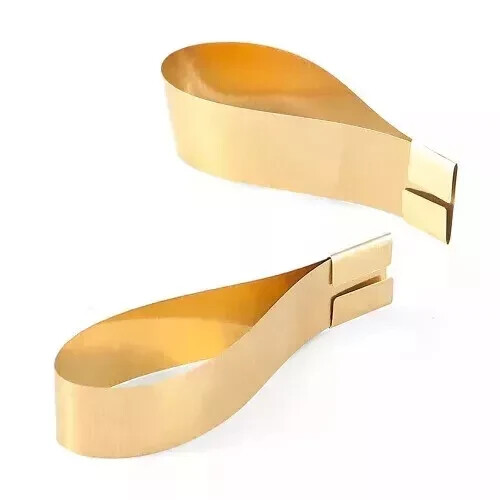 20 Pcs Dental Brass Matrix Large Straight/Curved 0.05mm Tooth Restoration Band