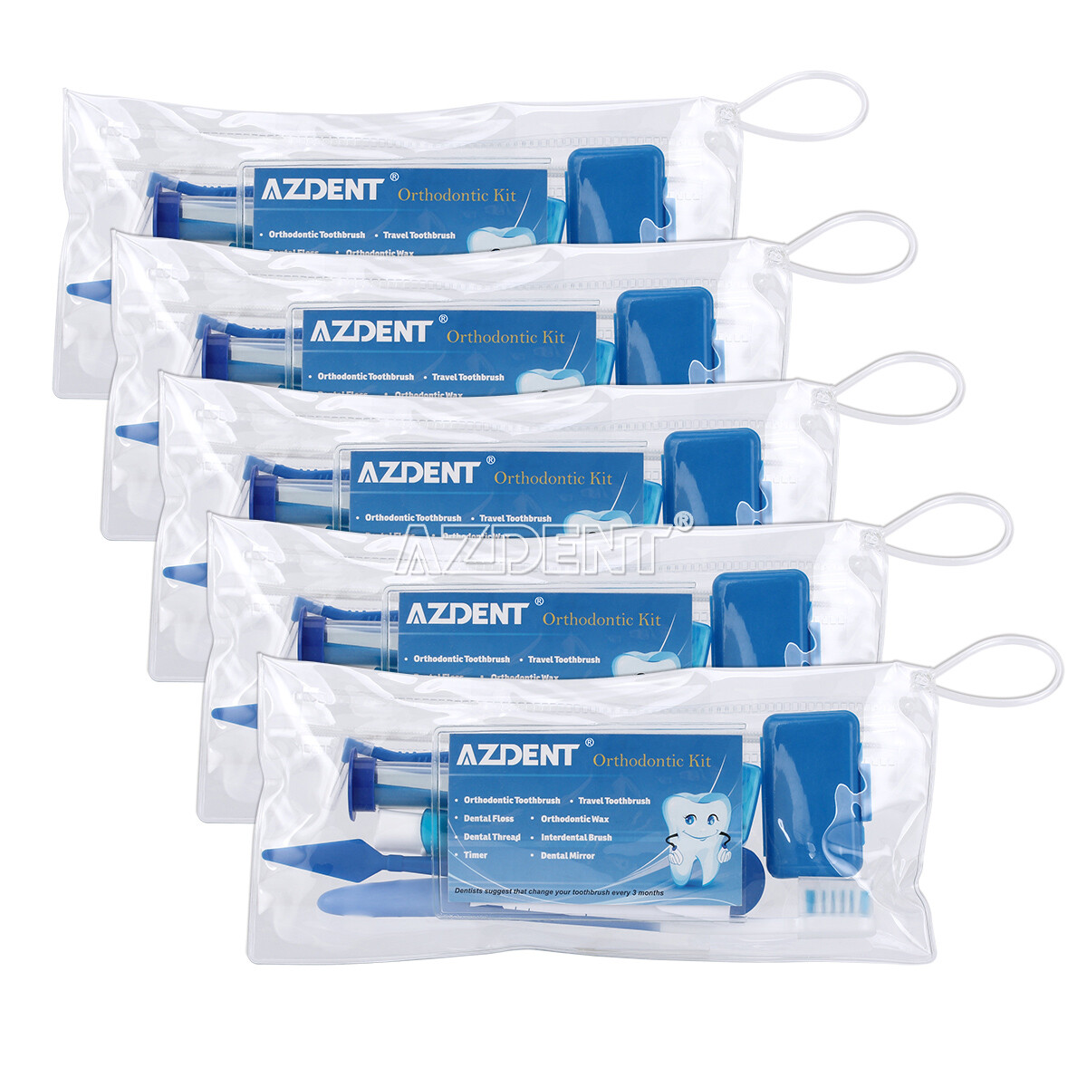 Dental Orthodontic Brush Whitening Floss Interdental Teeth Clean Kit Oral Care