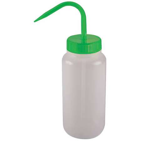 Wash Bottle, Standard Spout, 32 Oz., Green, 6Fau3