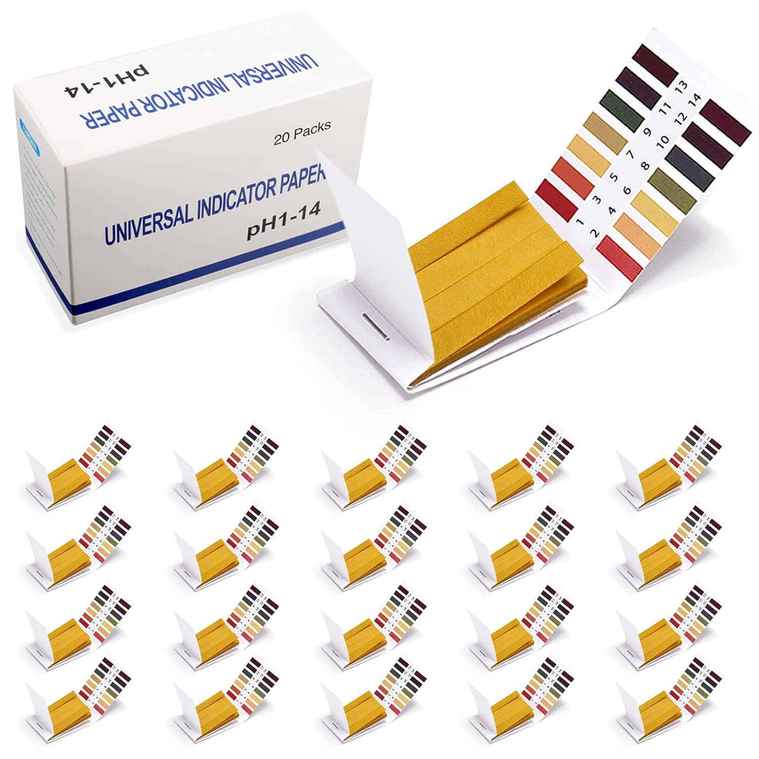 Ph Test Strips, 1600 Strips Full Range 1-14 Universal Ph Test Paper Litmus