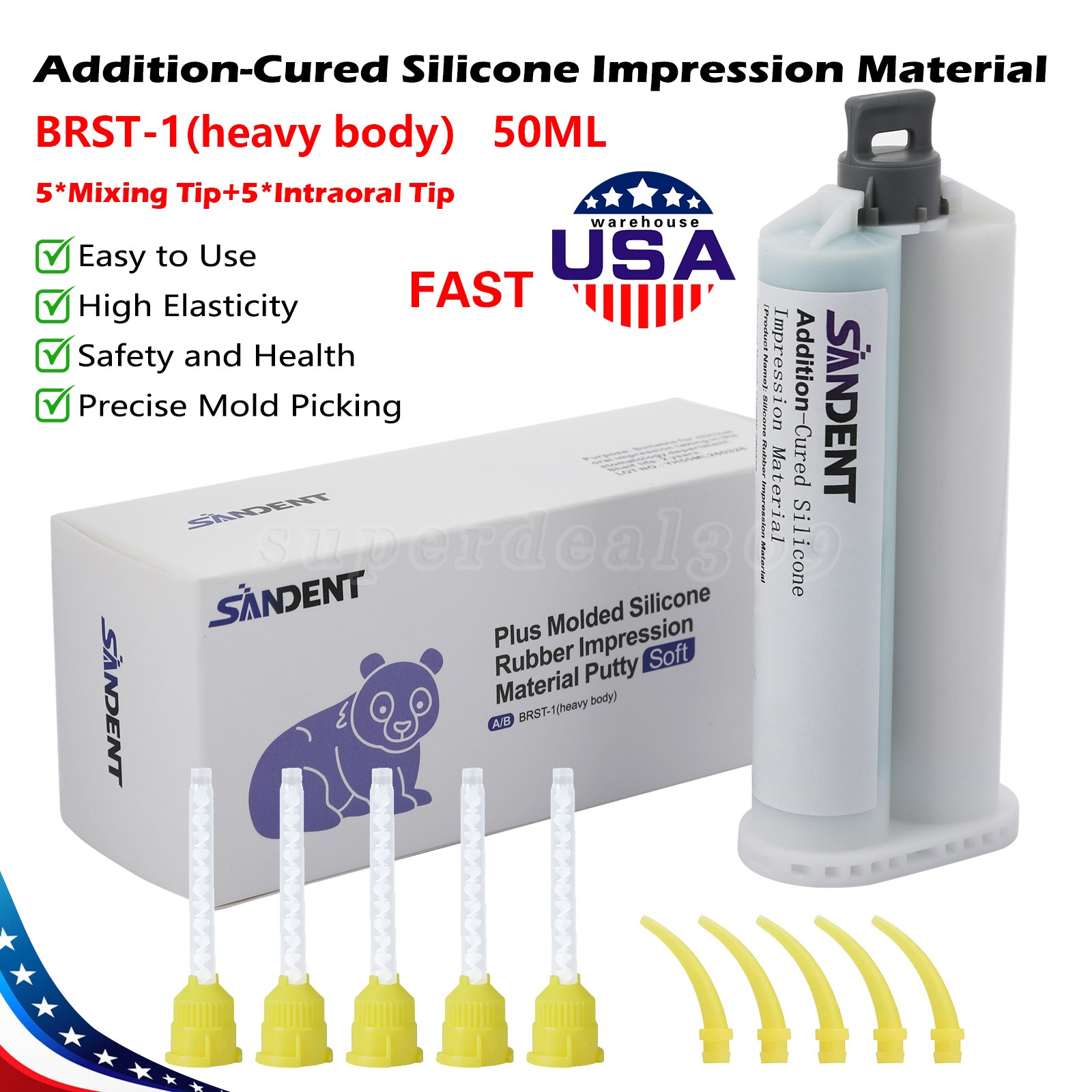 USA Dental Fiber Post Screw Thread Quartz Resin Post + Drills Yabangbang New