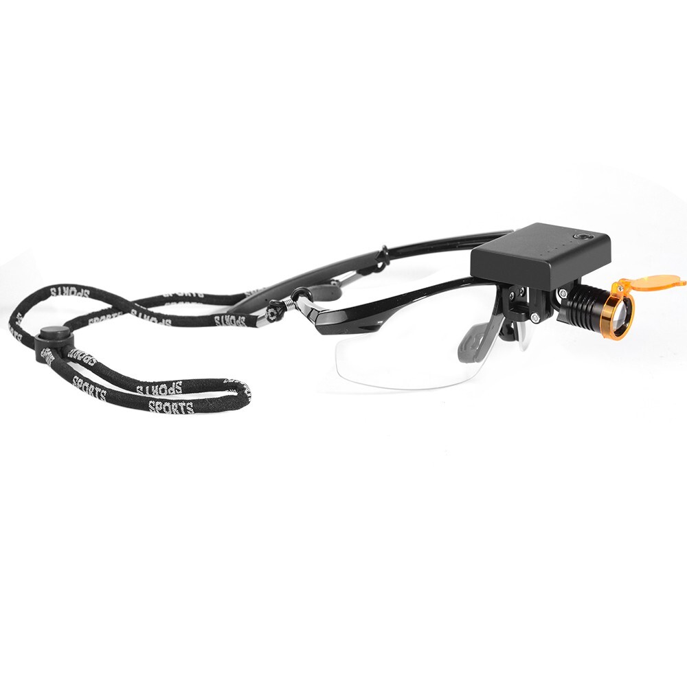 3W Wireless Dental LED Headlight with Optical Filter Dental Loupe Light US