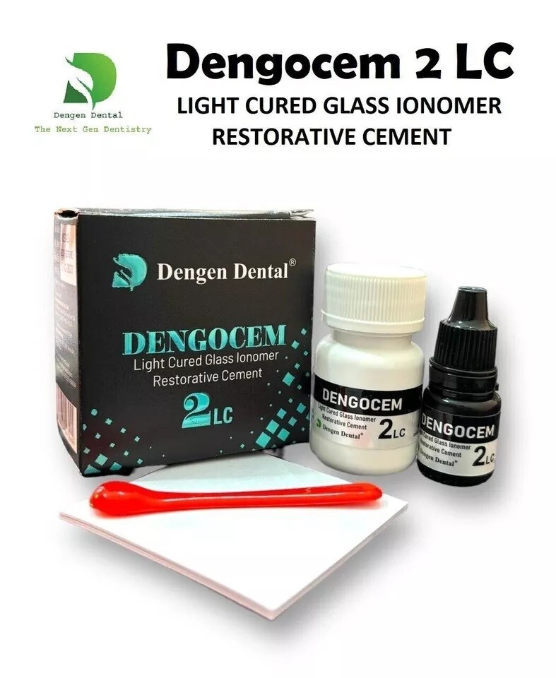 Dengen Dengocem 2 LC Restorative & Lining Cem 15g/10ml For Dental Use- Free Ship
