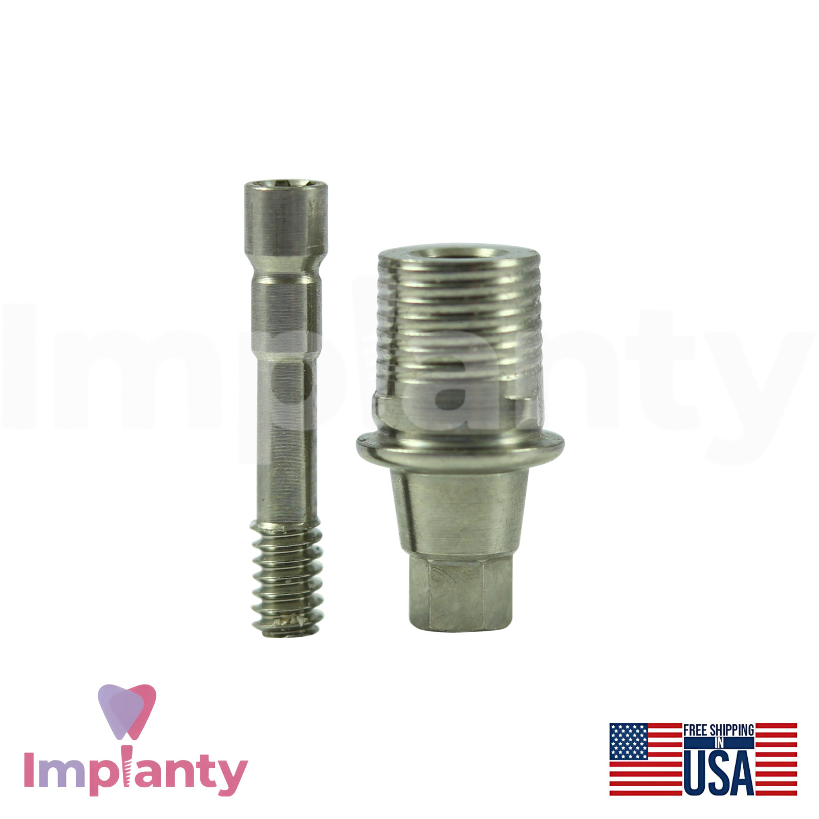 10x Neodent GM Compatible Titanium Base Ø4.5mm Prosthetic Grand Morse Connection