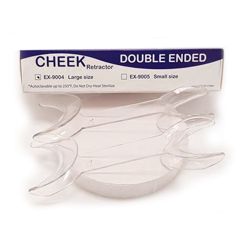 EXTND Double Ended Cheek Retractors, Large, Clear, Autoclavable