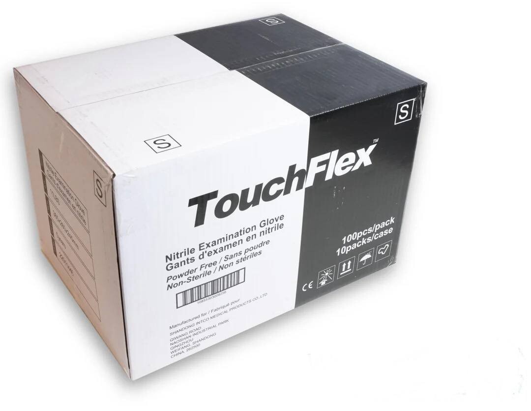 Touch Flex – PF Black Nitrile Gloves 10 Pack of 100ct