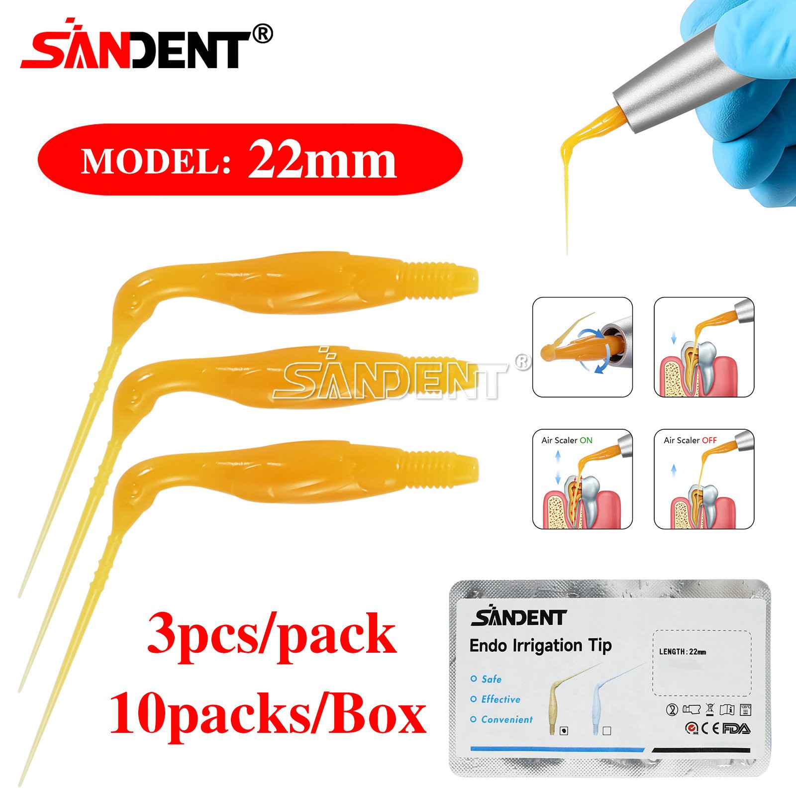 Dental Endo IrrigatIon Tips Air Scaler EDDY NSK KAVO Handpiece Sonic Tip