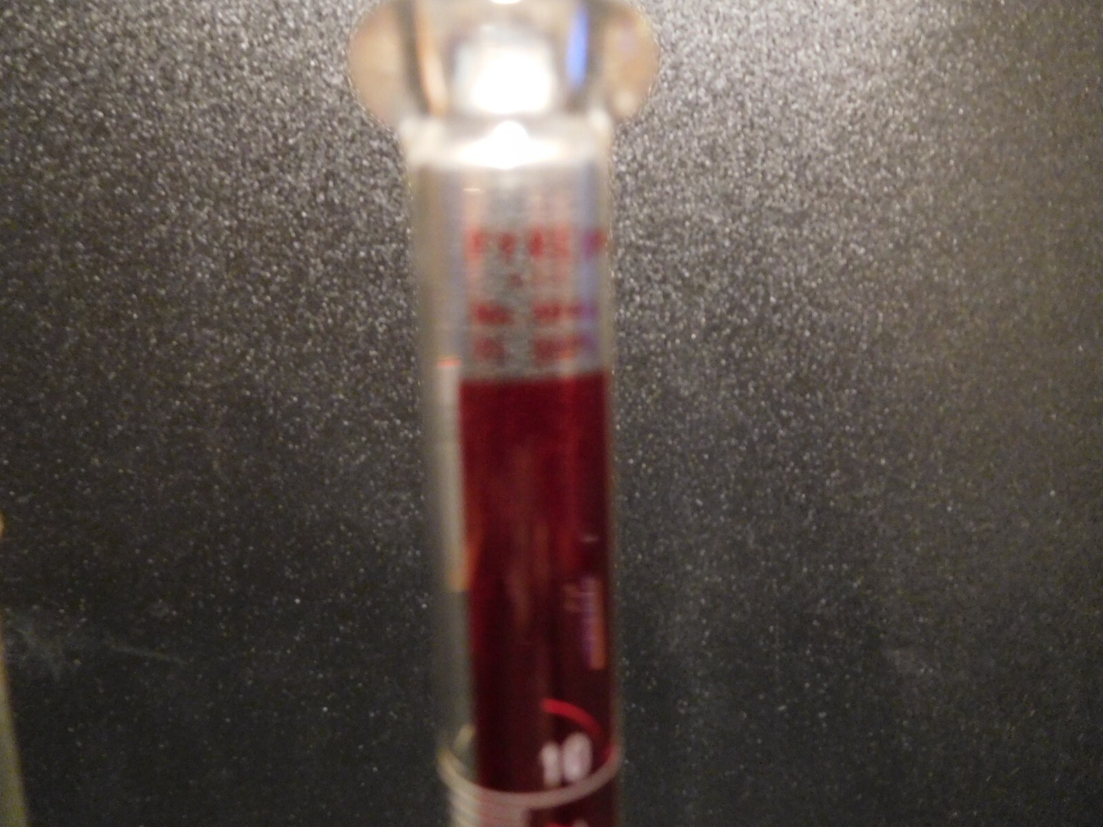 PYREX VINTAGE 250mL Single Scale Lifetime Red Graduated Cylinder Rim 3046 B/3025