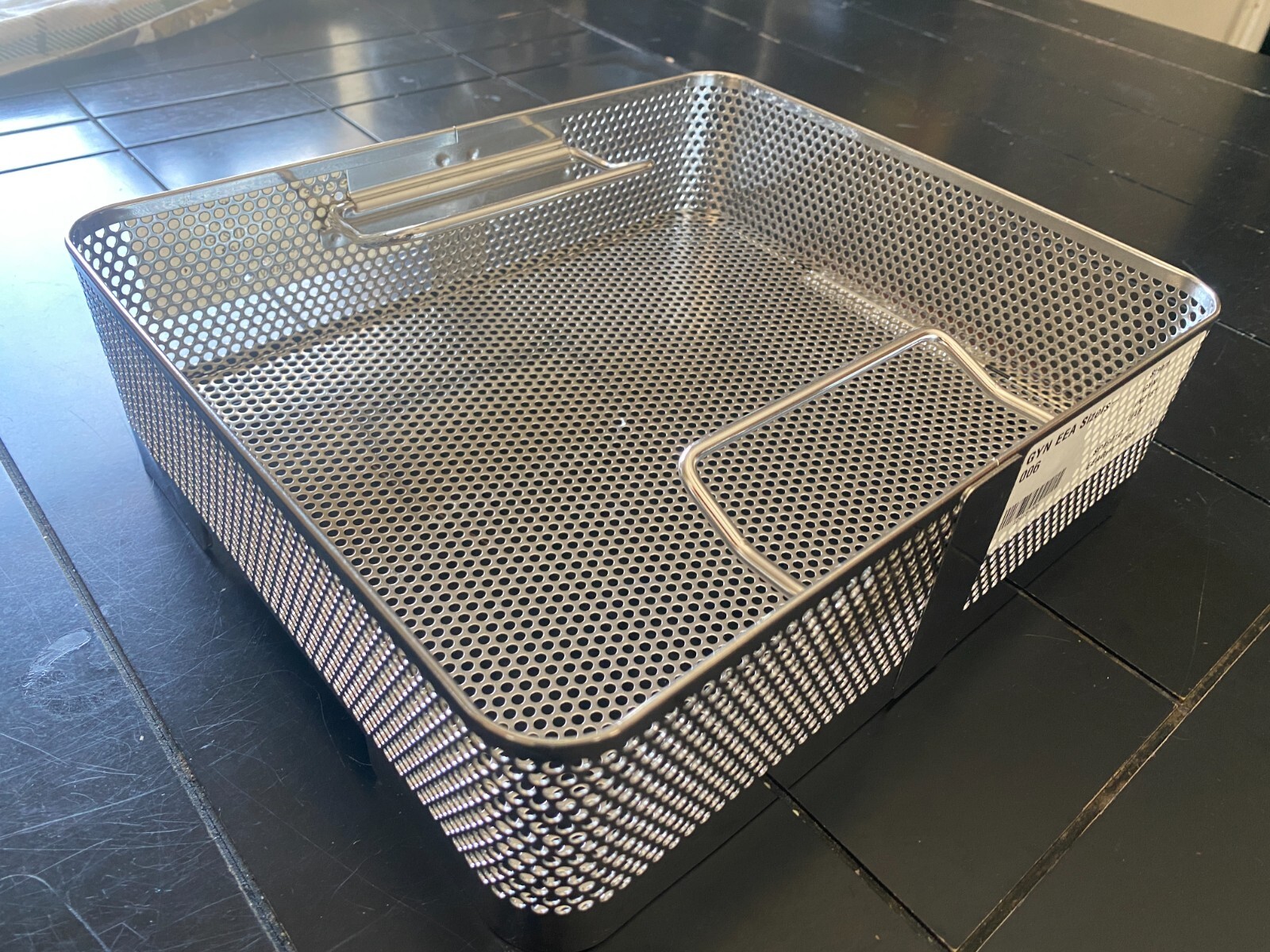 Sterilization Container Surgical Instrument Tray Basket 10.75″ x 9.125″ x 3.25″