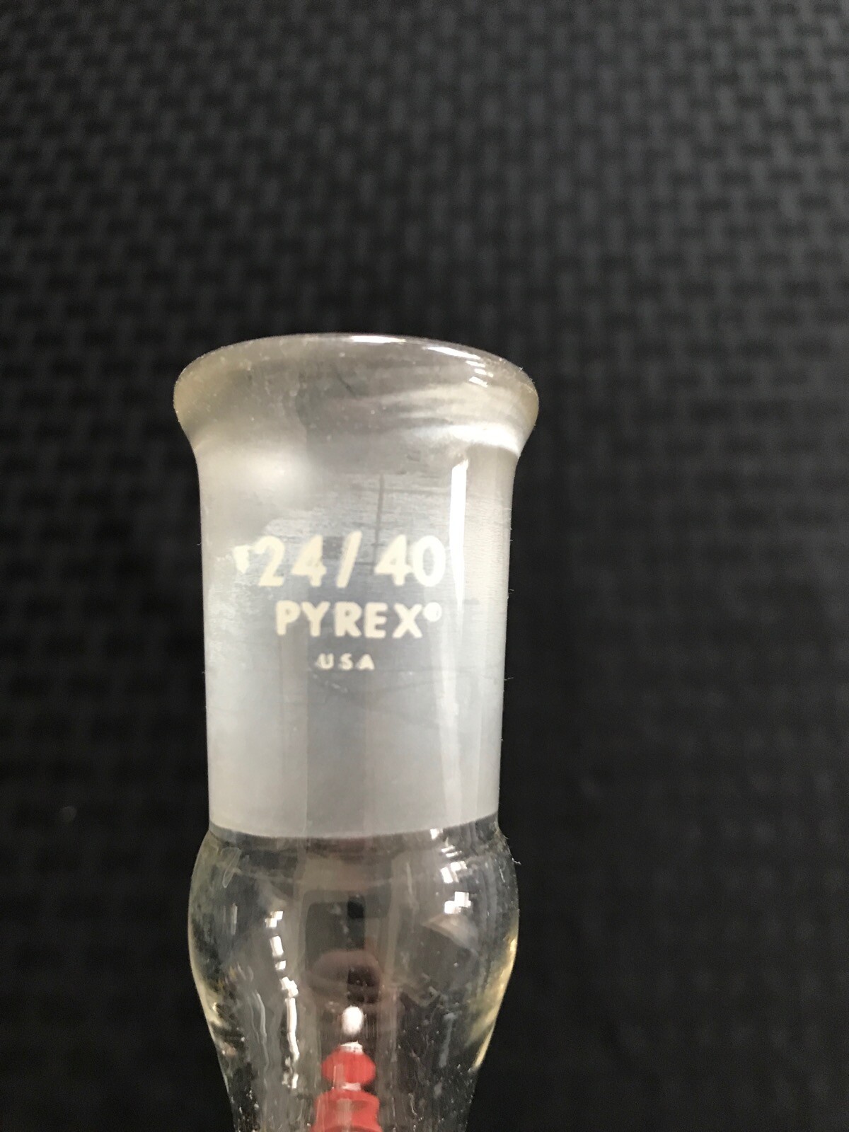 PYREX 24/40 Glass Jacketed Graham Condenser GL-14 280mm EL 450mm OAL B