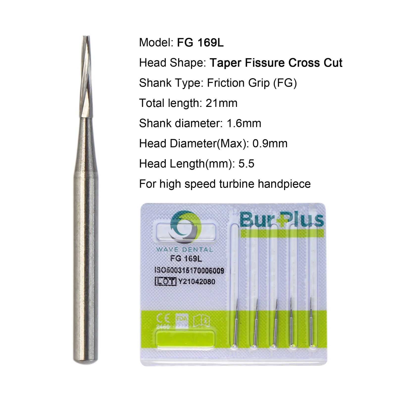 Dental Carbide Burs FG 702 701 Diamond Burs Taper Fissure High Speed 856/018SC