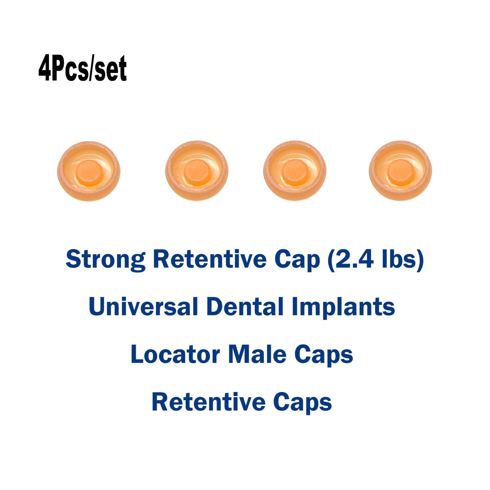 Dental Attachment Abutment & Overdenture Male Caps KITS Tool for Hiossen Ø3.2M