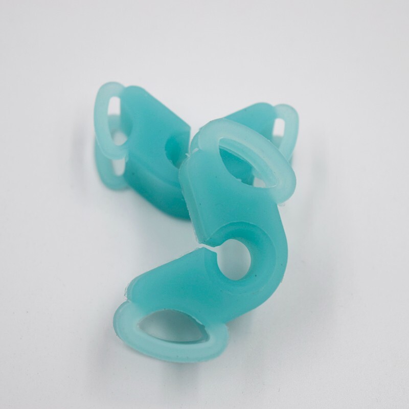2 Kits Dental Mouth Bite Block Rubber Silicone Mouth Opener Latex Prop Model ﻿