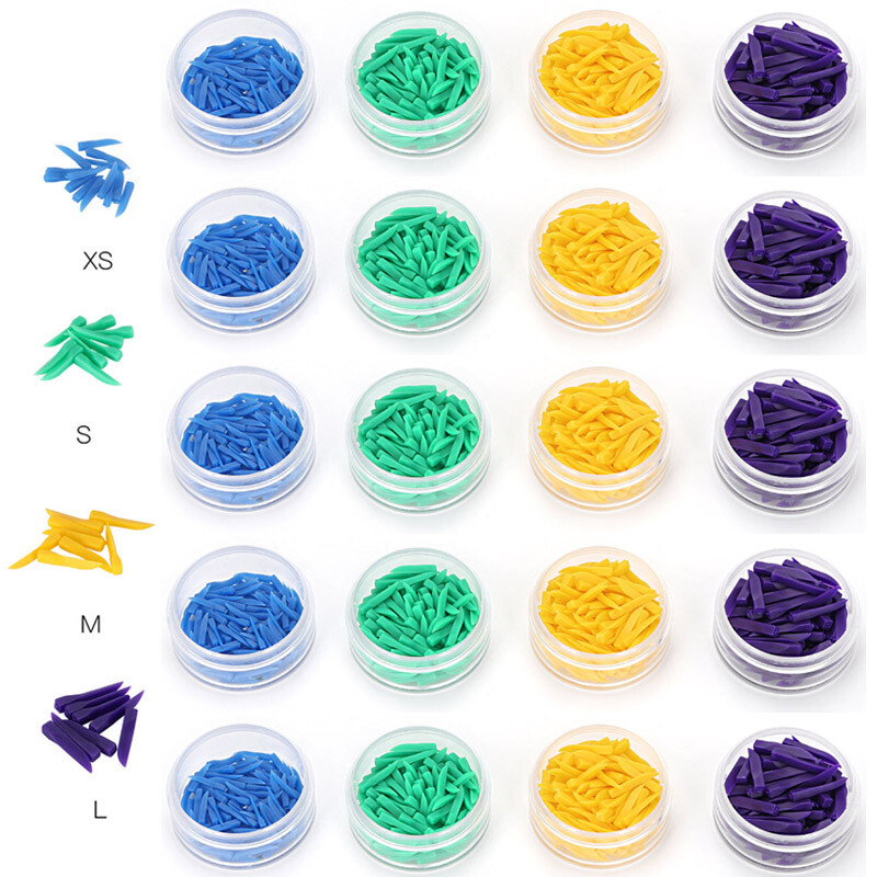 Dental Disposable Plastic Wedges Interdental Composite Wedges Contoured S/M/X/XL