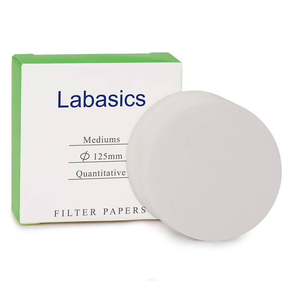 Quantitative Filter Paper Circles 125mm 15-20 Micron Cellulose Pack of 100