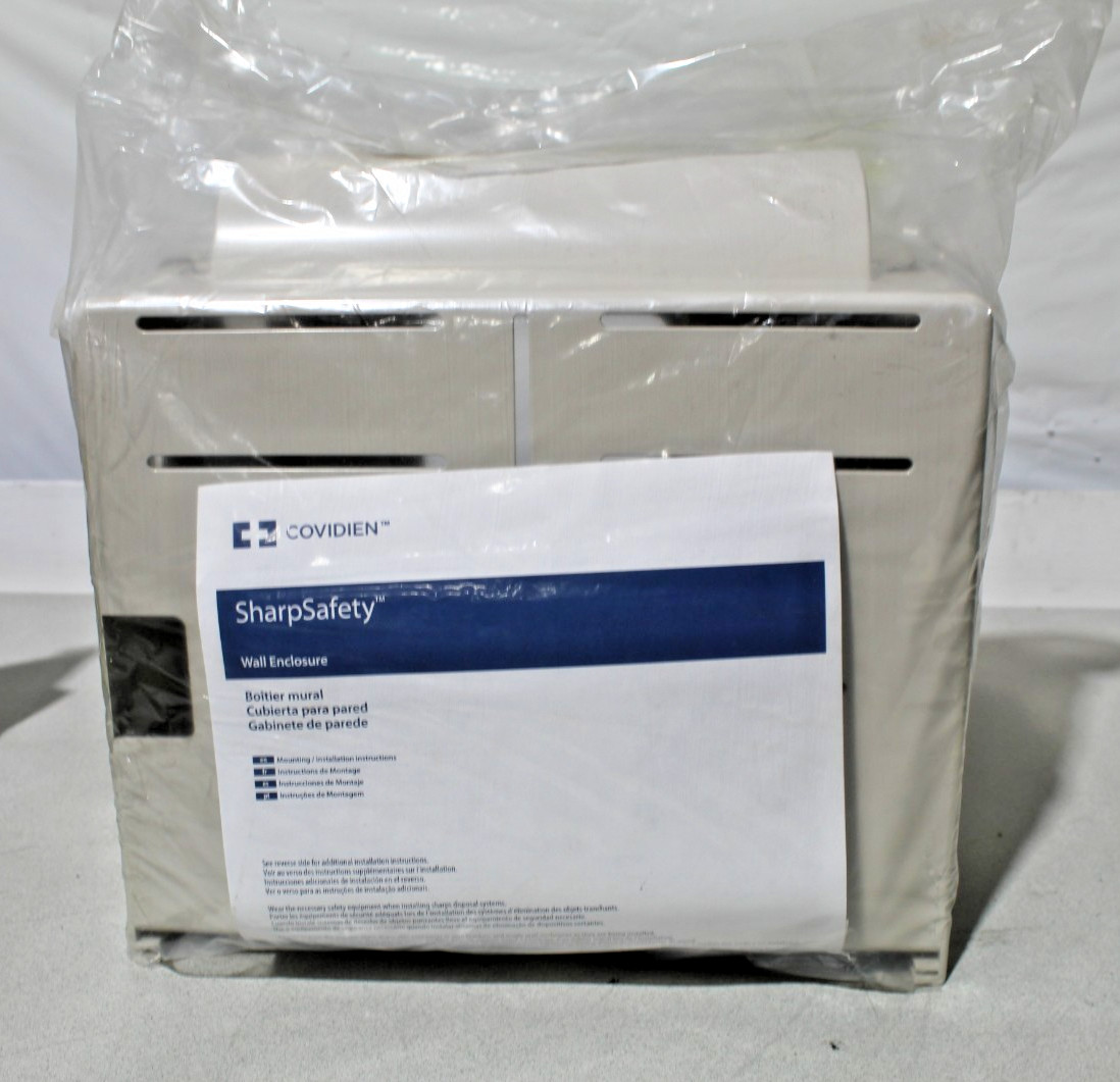 Covidien 85161H SharpSafety Wall Enclosure for Sharps Container with Key