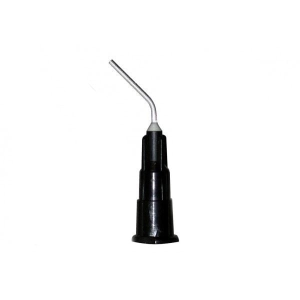 Pac-Dent 229 Pre-Bent Irrigation Needle Tips Blunt End 20 Gauge Black 100/Pk