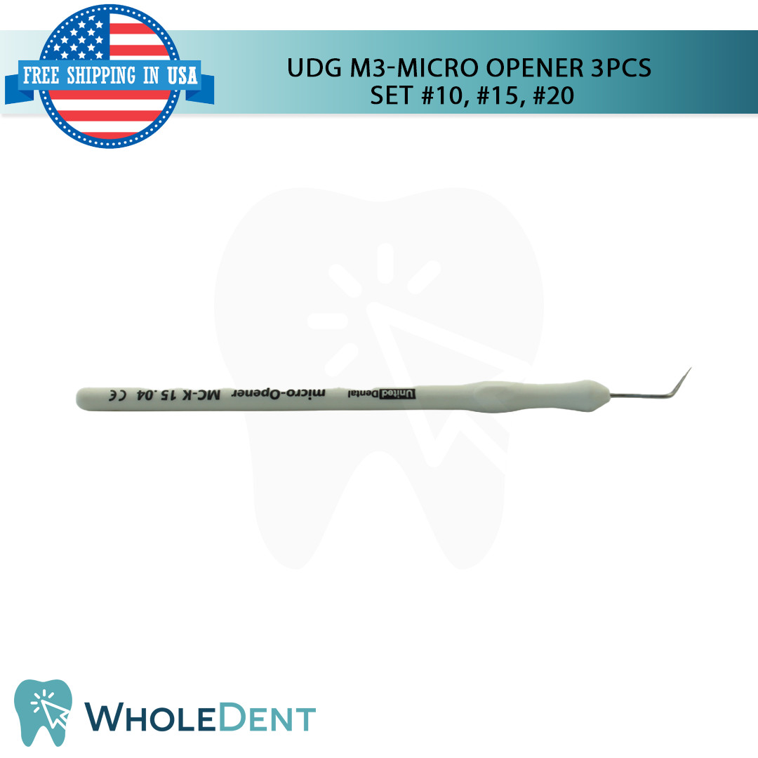 X1 UDG M3-Micro Opener 3PCS #10/#15/#20 Dental Canal Instrument Tool Set