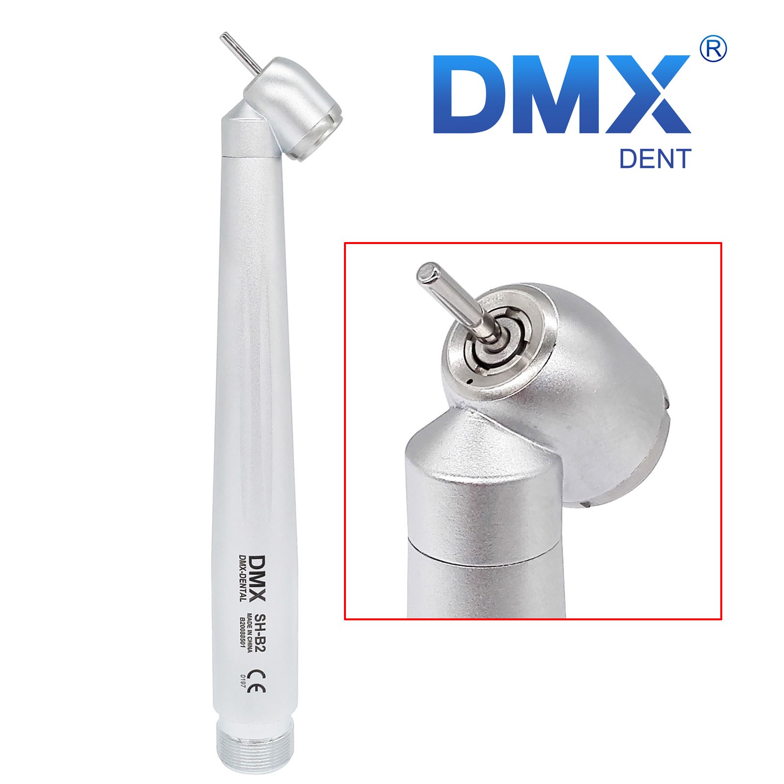 NSK Style Dental 45 Degree Surgical High Speed Handpiece Push Button 2 Holes