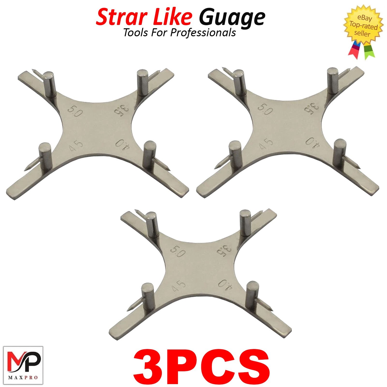 Dental Orthodontic Star-like Bracket Positioning Gauge For Posterior Teeth