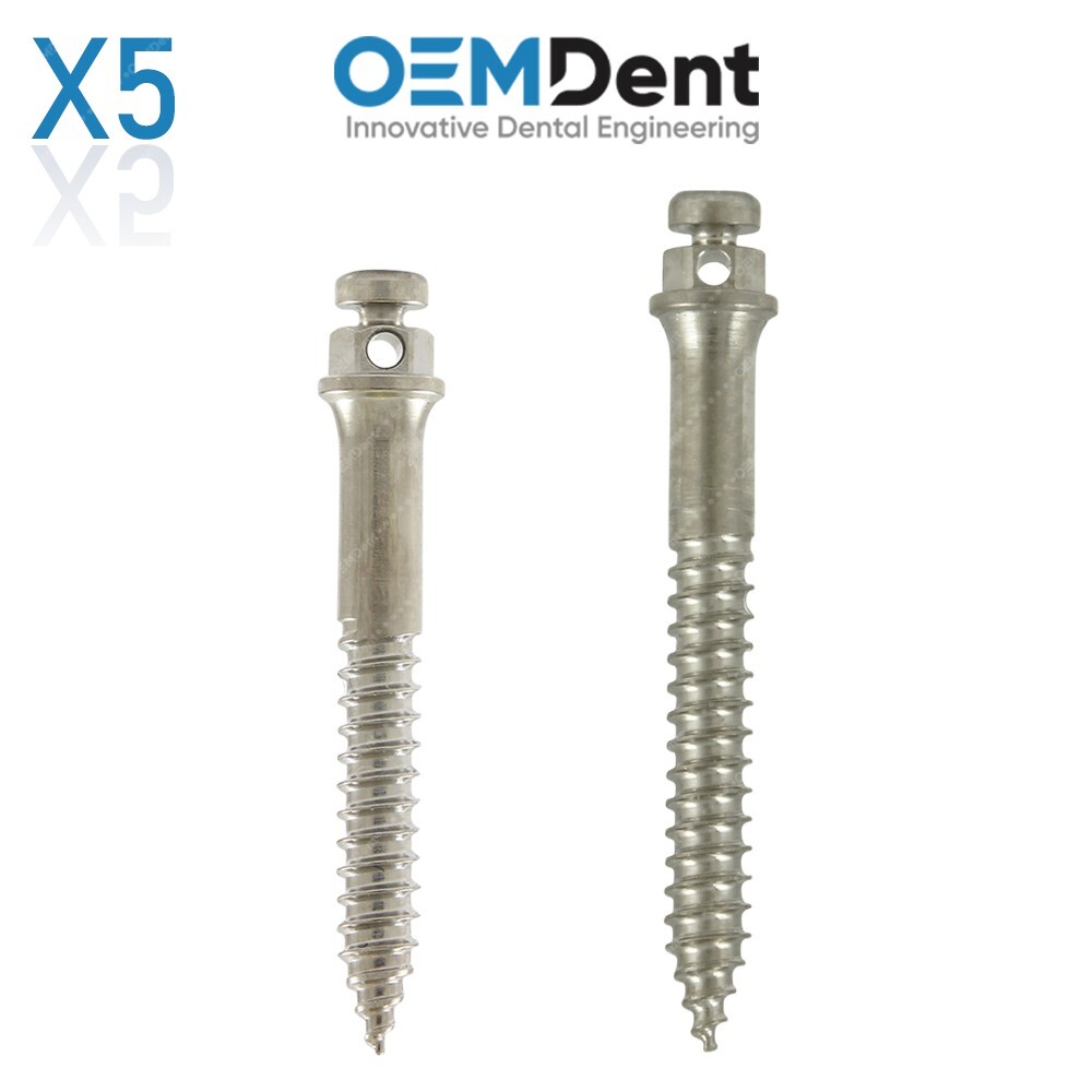 x5 Dental 0rthodontic Buccal Shelf TADs Micro Screw Ø2.0mm Sterile Titanium G5