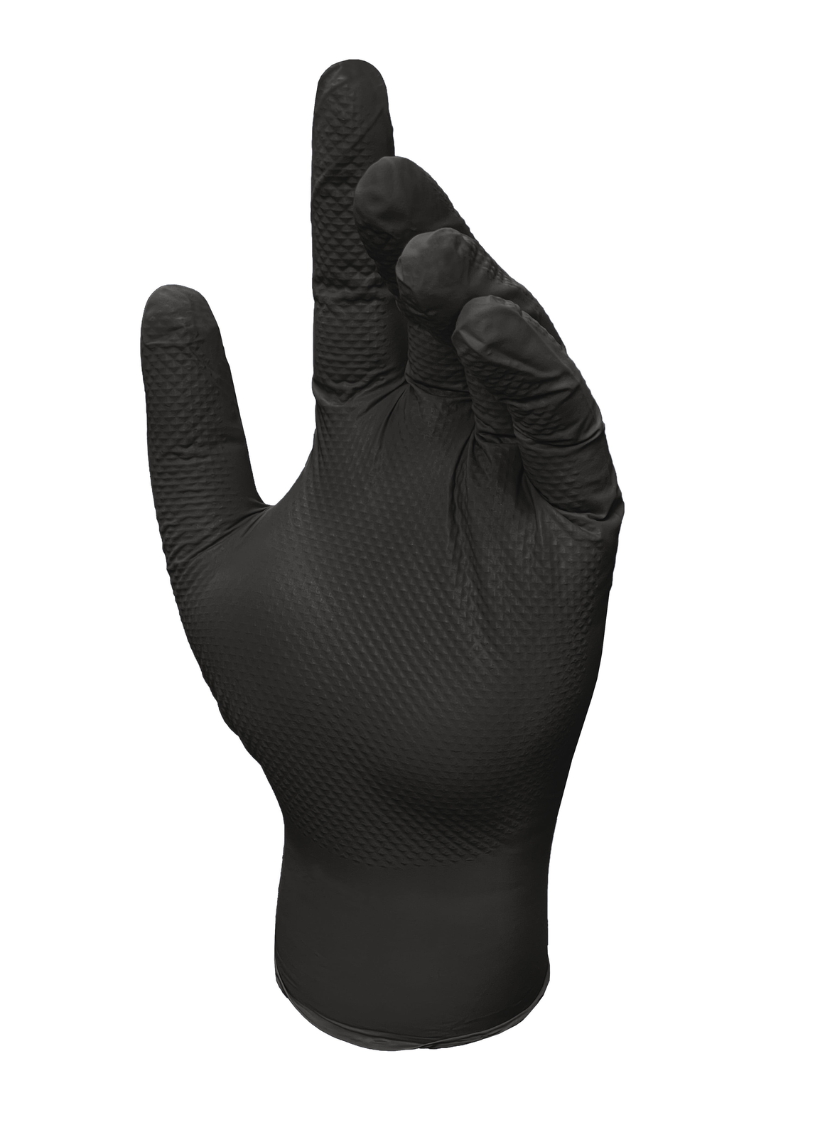 Grease Monkey Nitrile Disposable Gloves, Latex Free, Touchscreen, Black, Large,