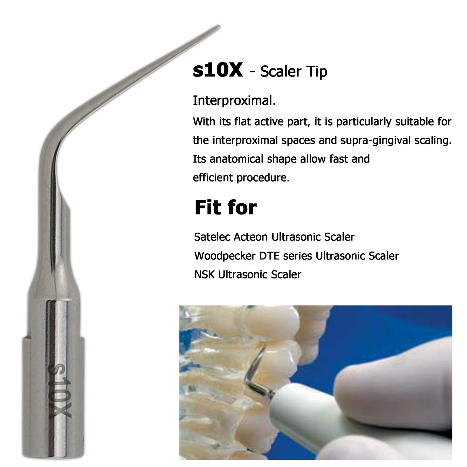 Dental ACTEON Piezotome 2 Cube Ultrasonic Surgery Tips Satelec Piezo Scaler Tips