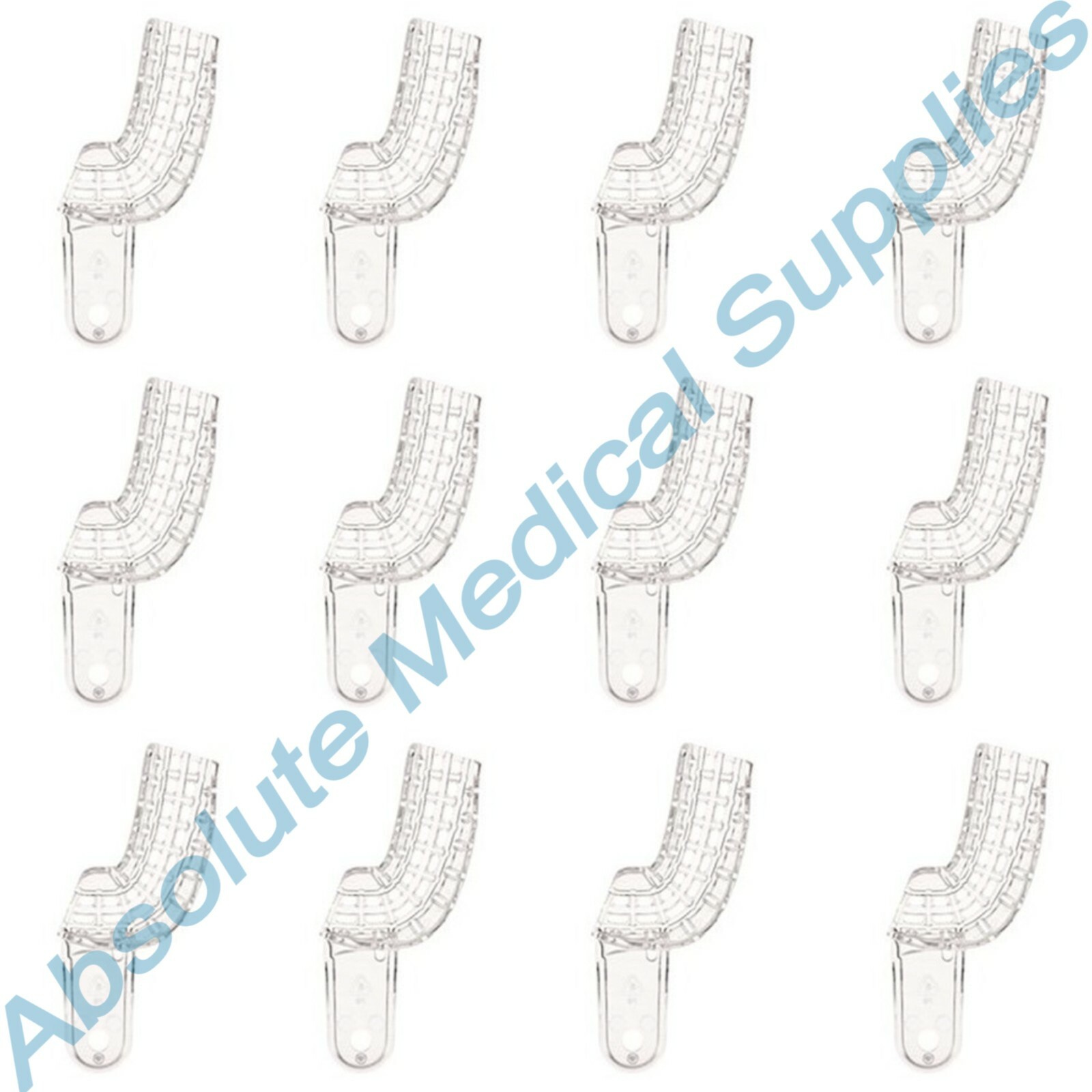 *12-Pcs* Coltene Disposable Impression Trays Size 7 Upper Left/Lower Right C6907