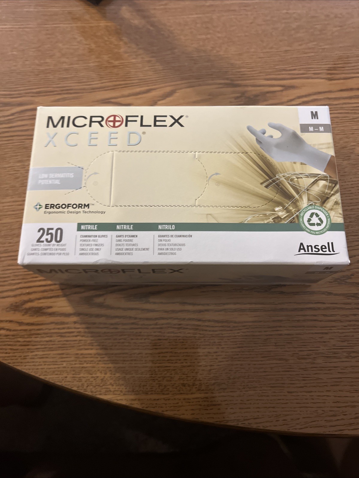 Microflex XC-310-M XCEED Nitrile Exam Gloves Medium Powder Free 250/Bx