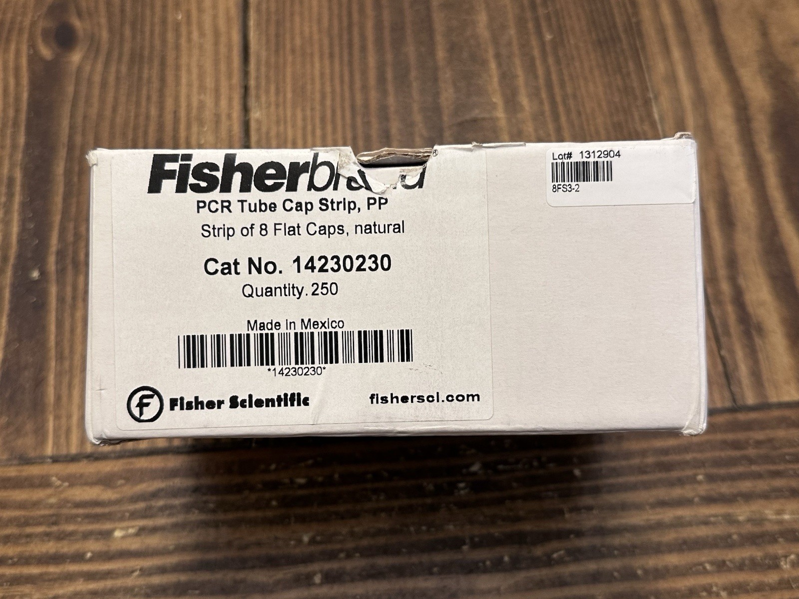 Fisher PCR Tube Cap Strips – Strips Of 8 Flat Caps, 250 Strips