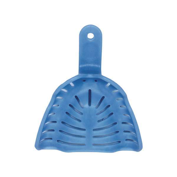 Maxill #3 Blue Medium Upper Anodontia Impression Tray 12/Bag