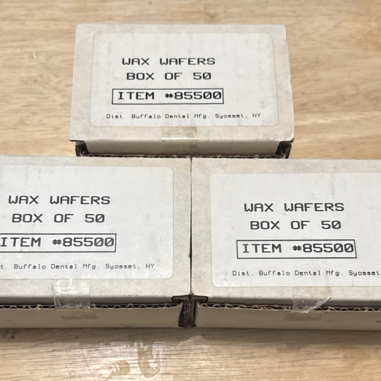 Buffalo Dental Mfg Wax Wafers Lot Dental Laboratory MPN 85500