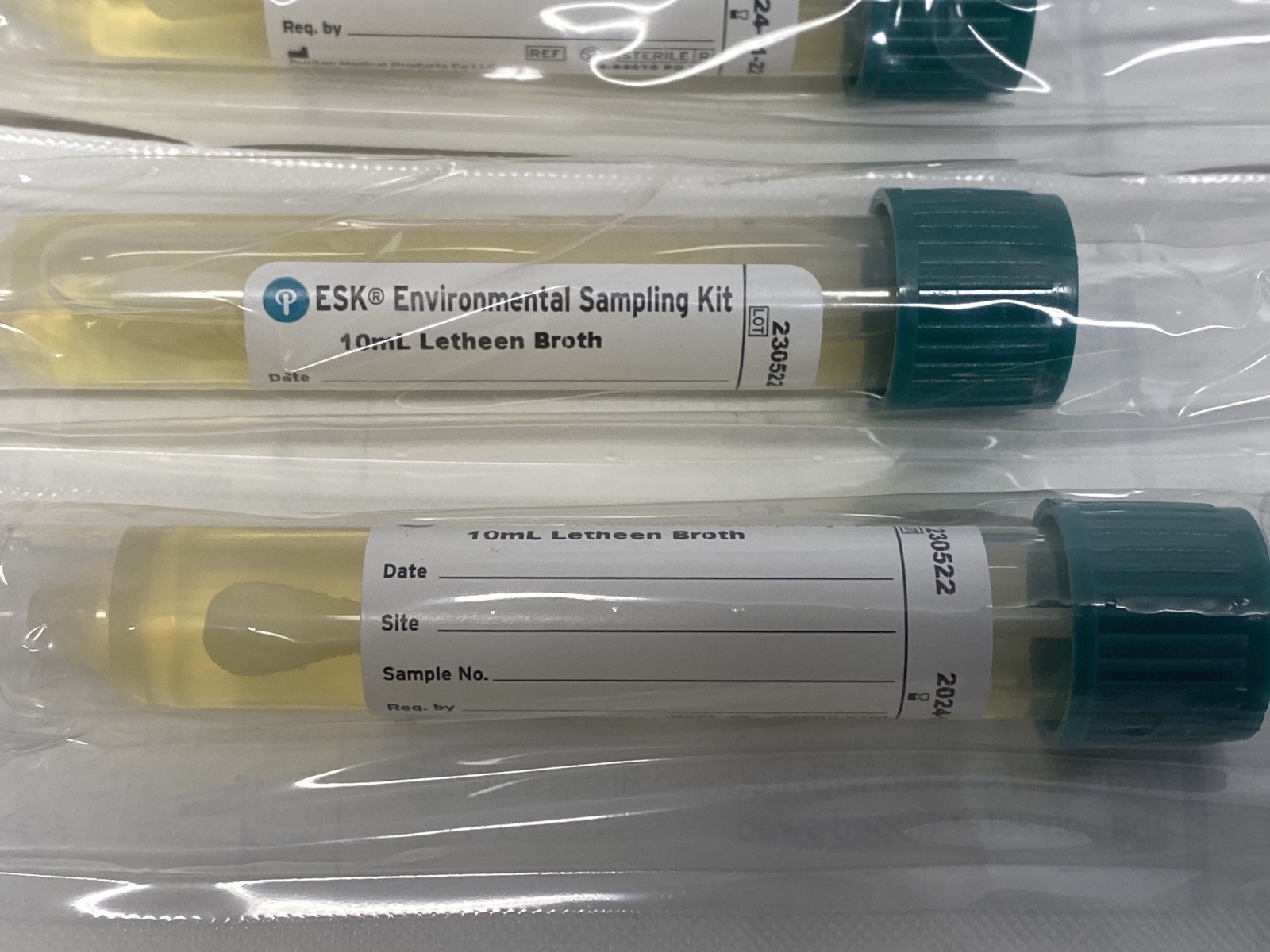 (38)PURITAN ESK Environmental Sampling Kit Letheen Broth Polyester Swab 25-83010