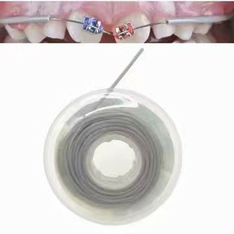 Dental Archwire Elastic Tube Protective Sleeve Elastomeric Bumper Tube Grey 027