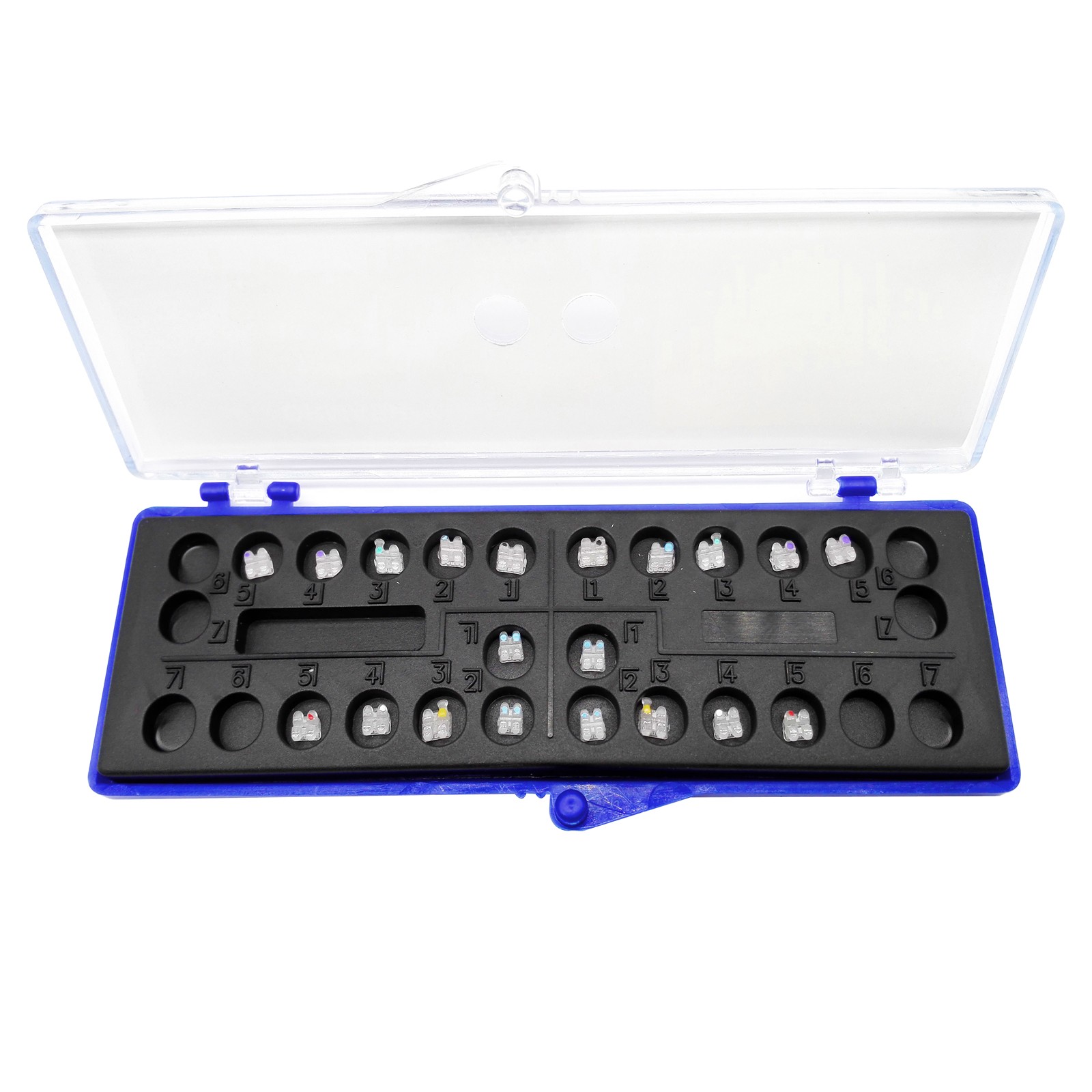 Dental Ceramic Brackets Orthodontic Mini Clear Braces MBT/ROTH 022 345 Hooks