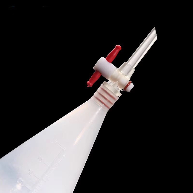 1000mL Pear-shaped Plastic Separatory funnel with PTFE Stopper PP Separating