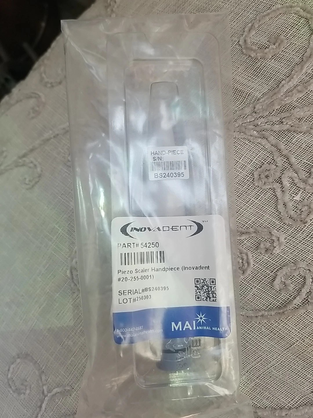 New Sealed Piezo Scaler Inovadent HandPiece ONLY #54250 BS240395 Dental Nib
