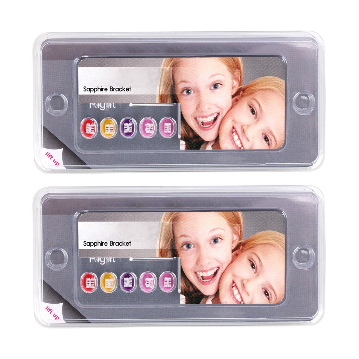 Dental Orthodontic Brackets Monocrystalline Sapphire Mini Roth 022 Hooks 345
