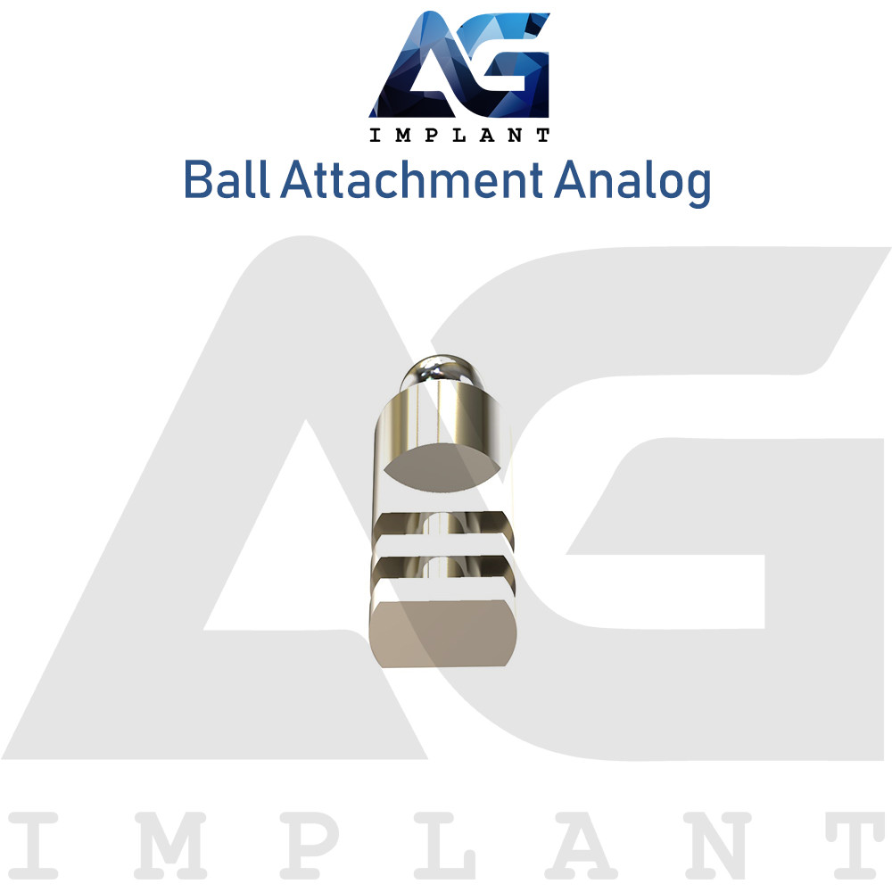 5 Ball Attachment Analog Platform Titanium 15.1mm Laboratory Tool Overdenture