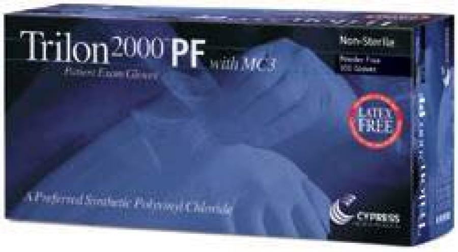 McKesson Trilon 2000 PF MC3 Stretch Standard Cuff Length Exam Glove Large, 1000