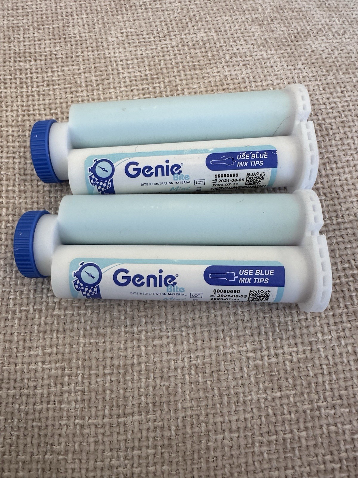 Sultan Genie Bite Registration Material 50mL Cartridges Lot of 2 – UNUSED & FULL