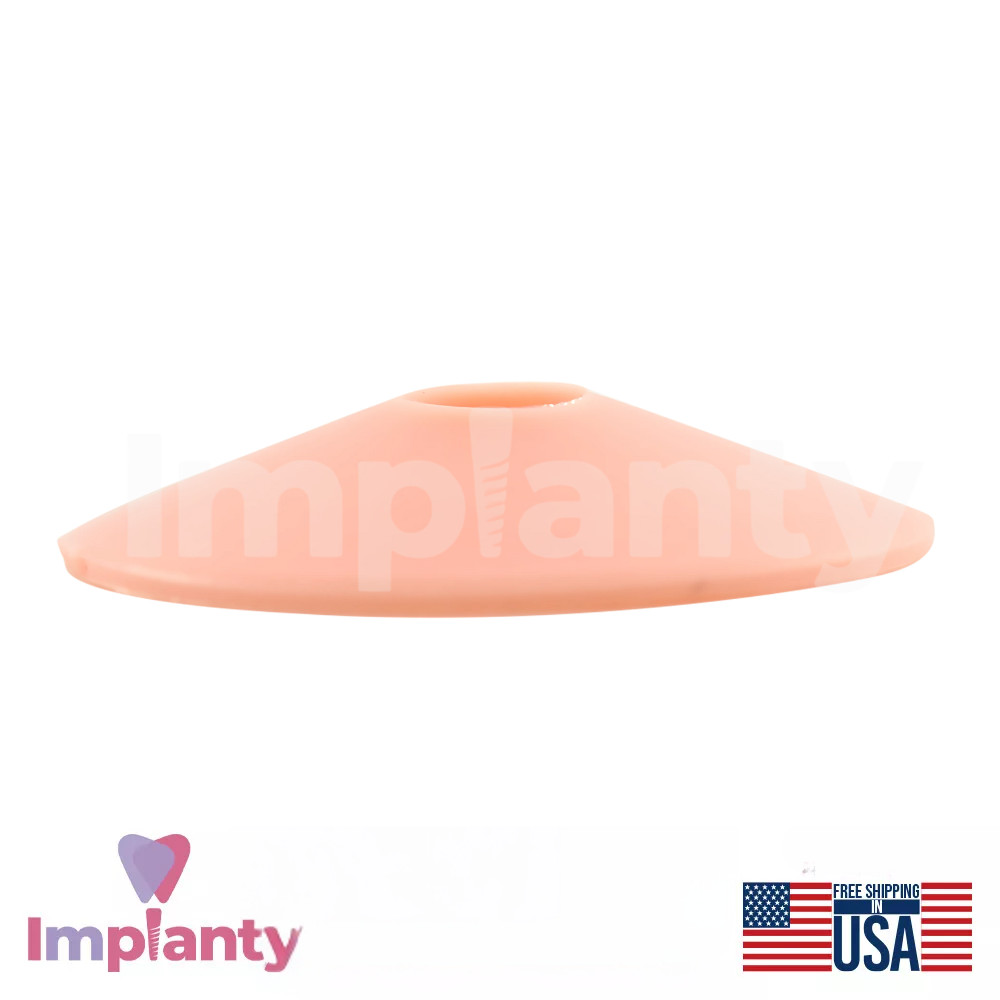 1x Dental Straight Lock Attachment Extra Soft Silicone Set Conical RP 2.65mm