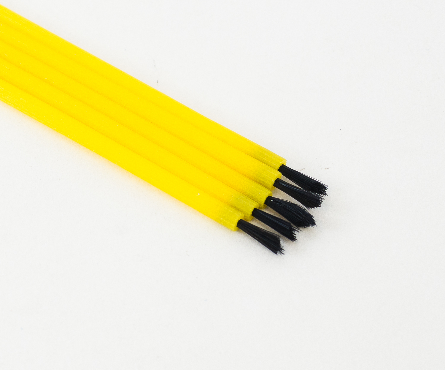 Dental Lab Disposable Brush Applicators Bendable 144 PCS (1 Box) Yellow
