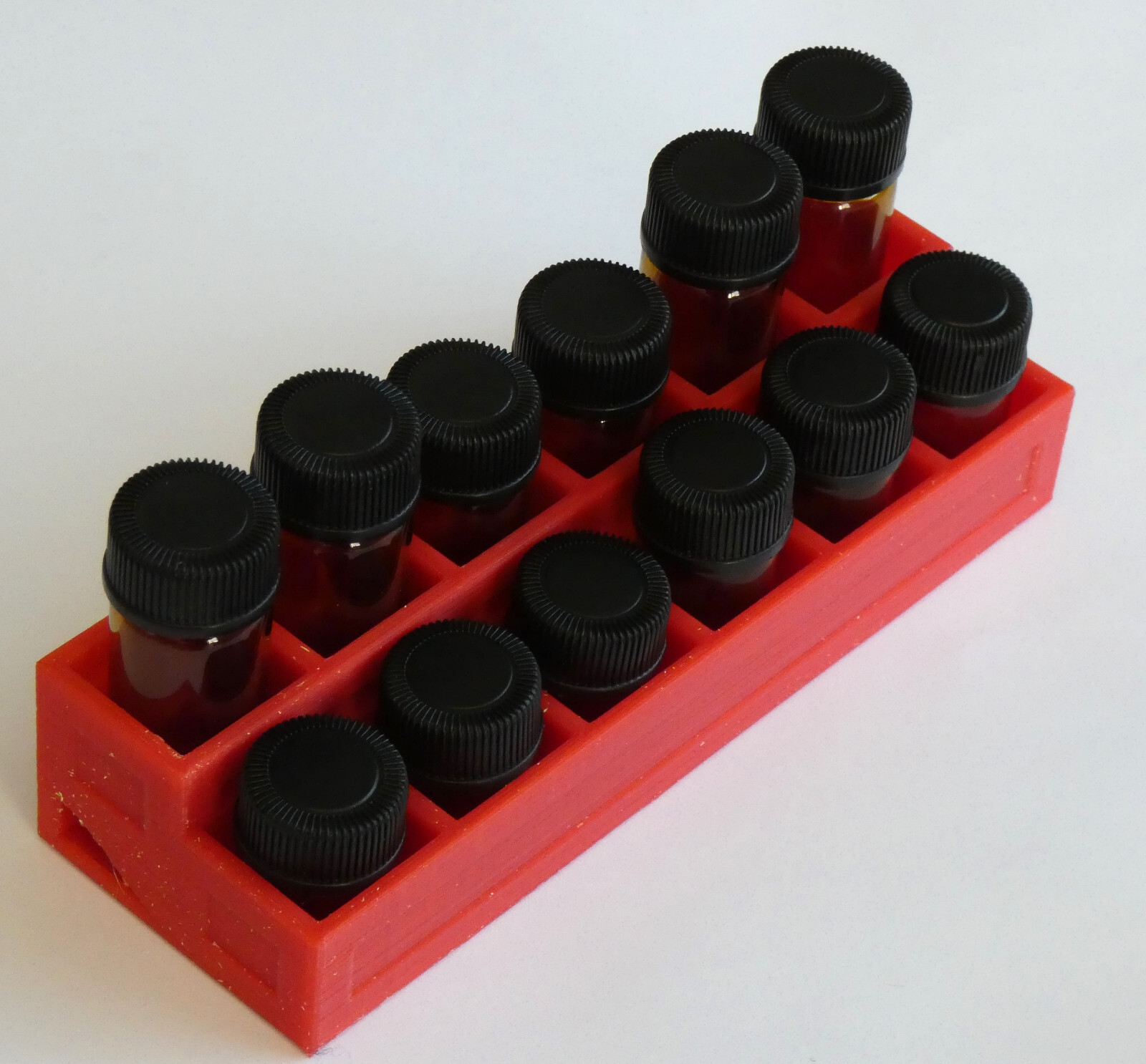 Plastic Rack For 1 ml to 30 ml Vials Bottles Diameter 11 to 40 mm Display Stand