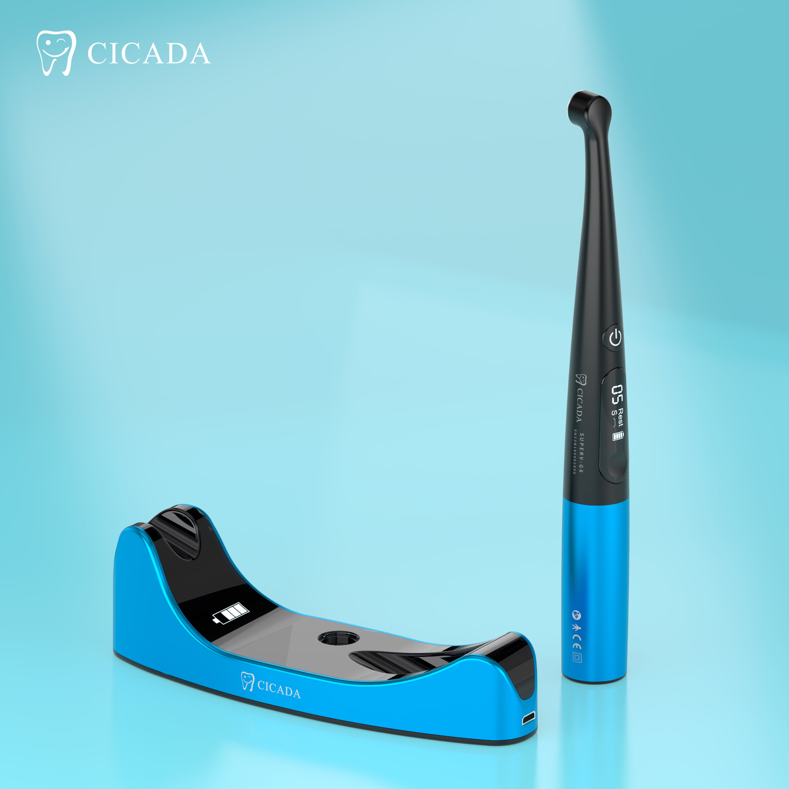 Cicada LED Curing Light -10W & 4 bulb-lithium ion battery