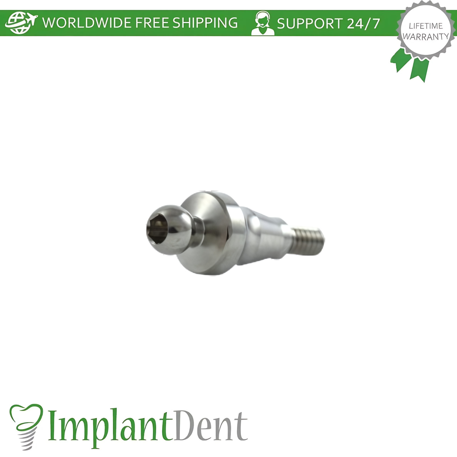 1x Straight Ball Attachment Premium Kit Narrow Platform Conical Hex 2.25mm