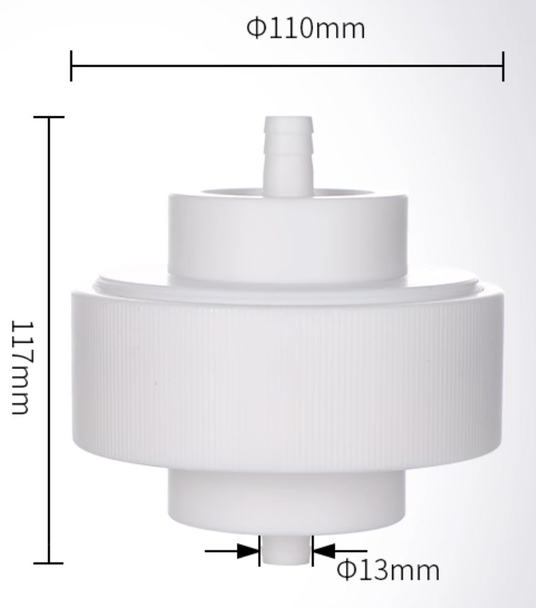 Filter Membrane Holder PTFE 13-90mm Detachable Acid Alkali Gas Resistant