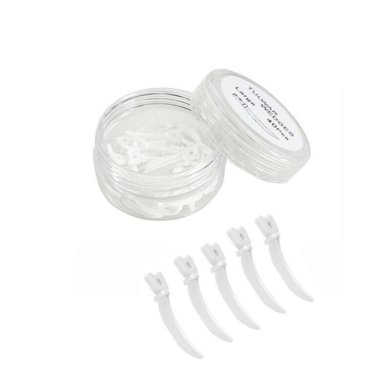40 Pcs Dental Matrix System Tulwar Sectional Wedges Plastic Diastema Wedge Refil