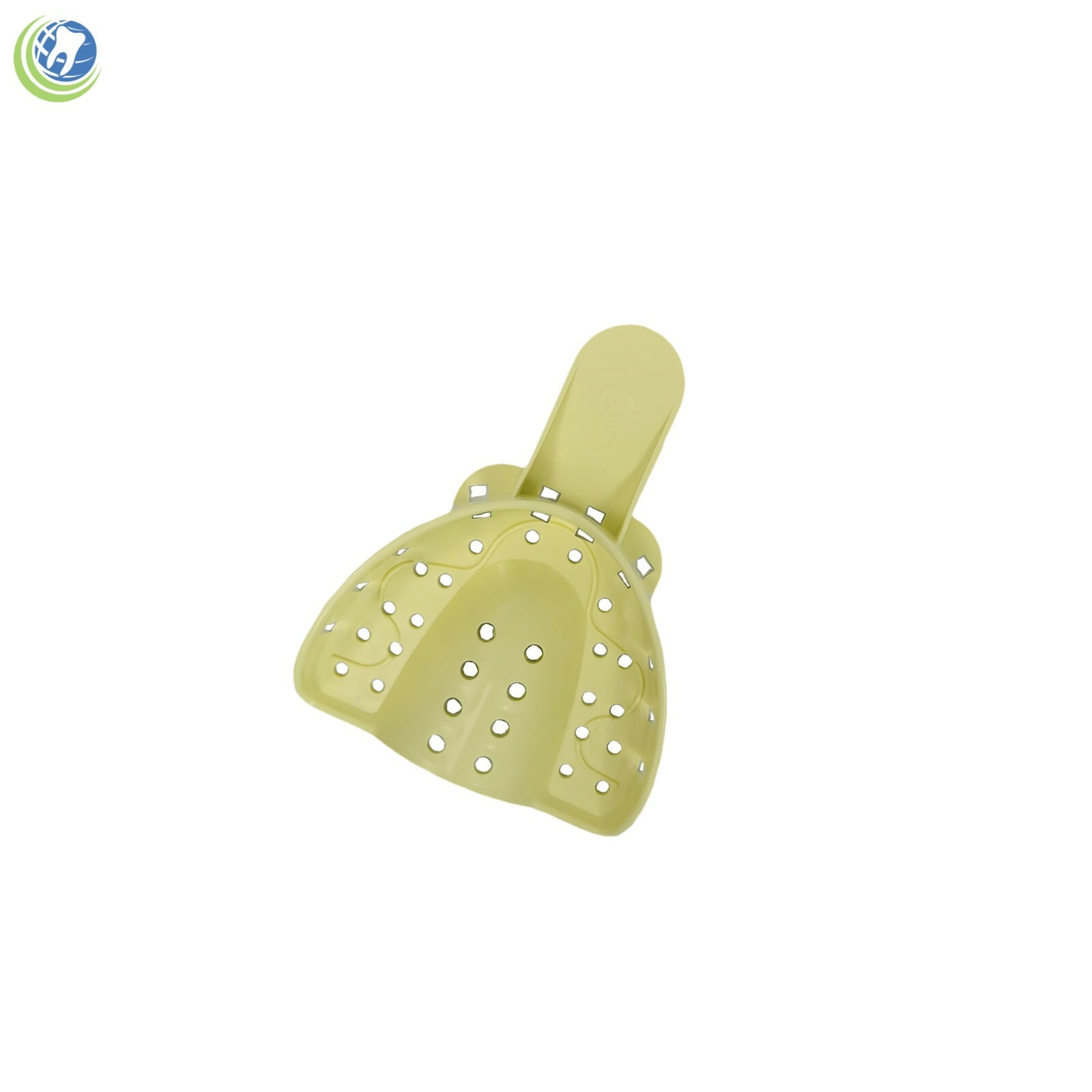 DENTAL PLASTIC AUTOCLAVABLE IMPRESSION TRAYS UPPER MEDIUM UM #3 12/Bag