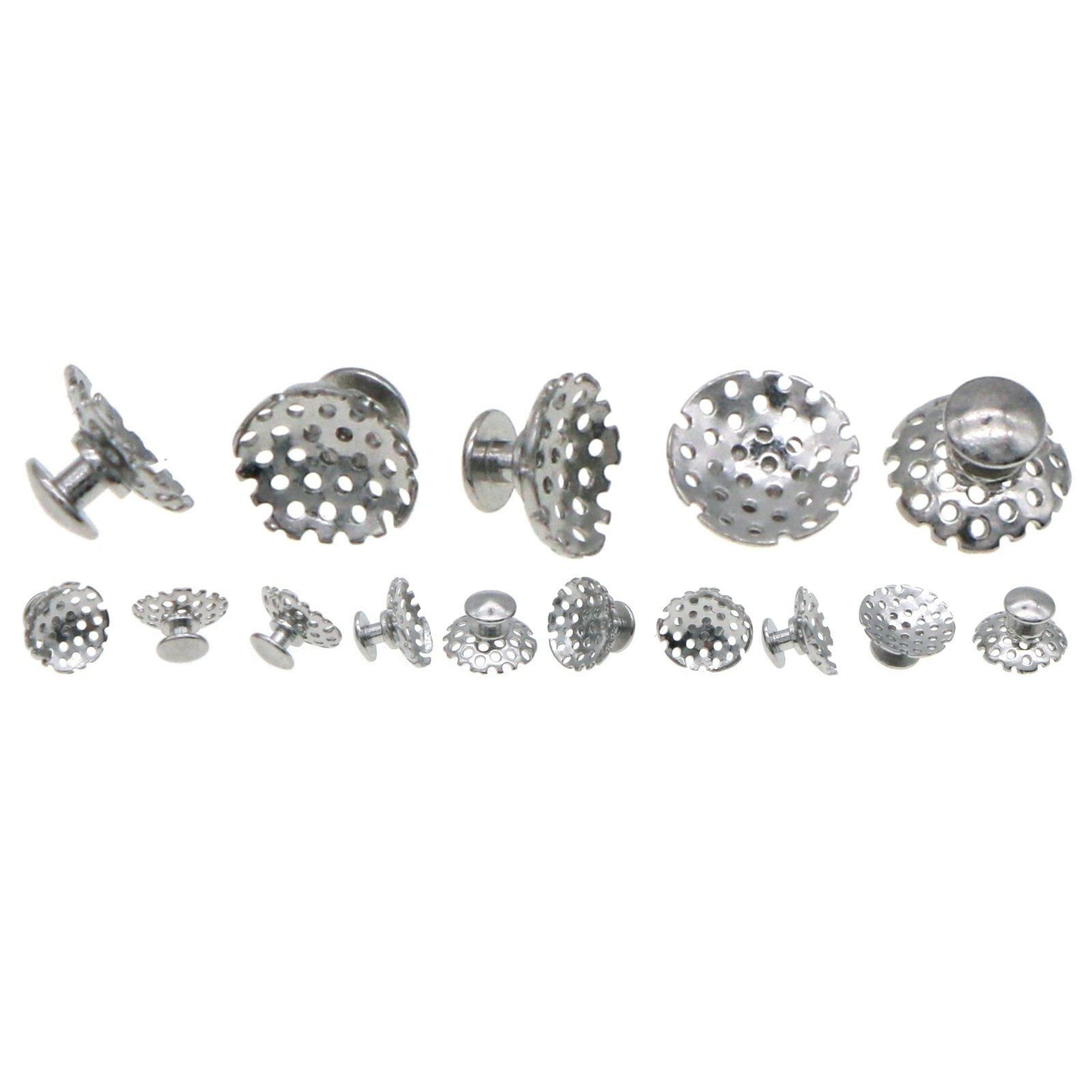 Dental Orthodontic Lingual Buttons Hollow Bondable Round with Holes Round Base